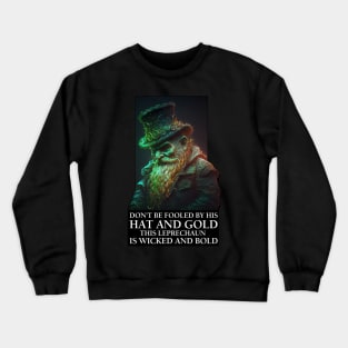 Saint Patrick's Day Cool Leprechaun Crewneck Sweatshirt